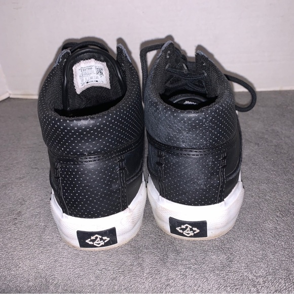 Sperry Shoes Womens 8.5 Soletide Mid Seacycled Sneakers Black Leather STS87846 - Picture 4 of 7